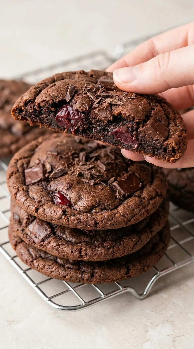 Black Forest Chocolate Cookies step Final
