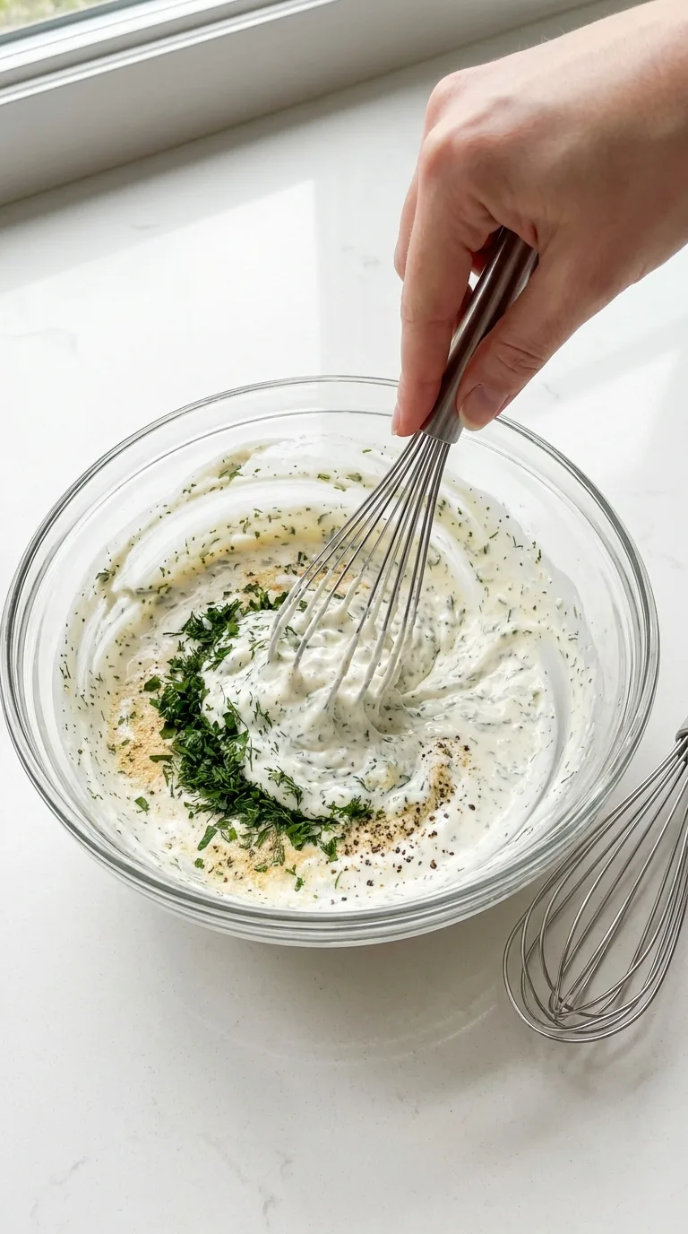 Buffalo Chicken Salad with Creamy Ranch Dressing step 1