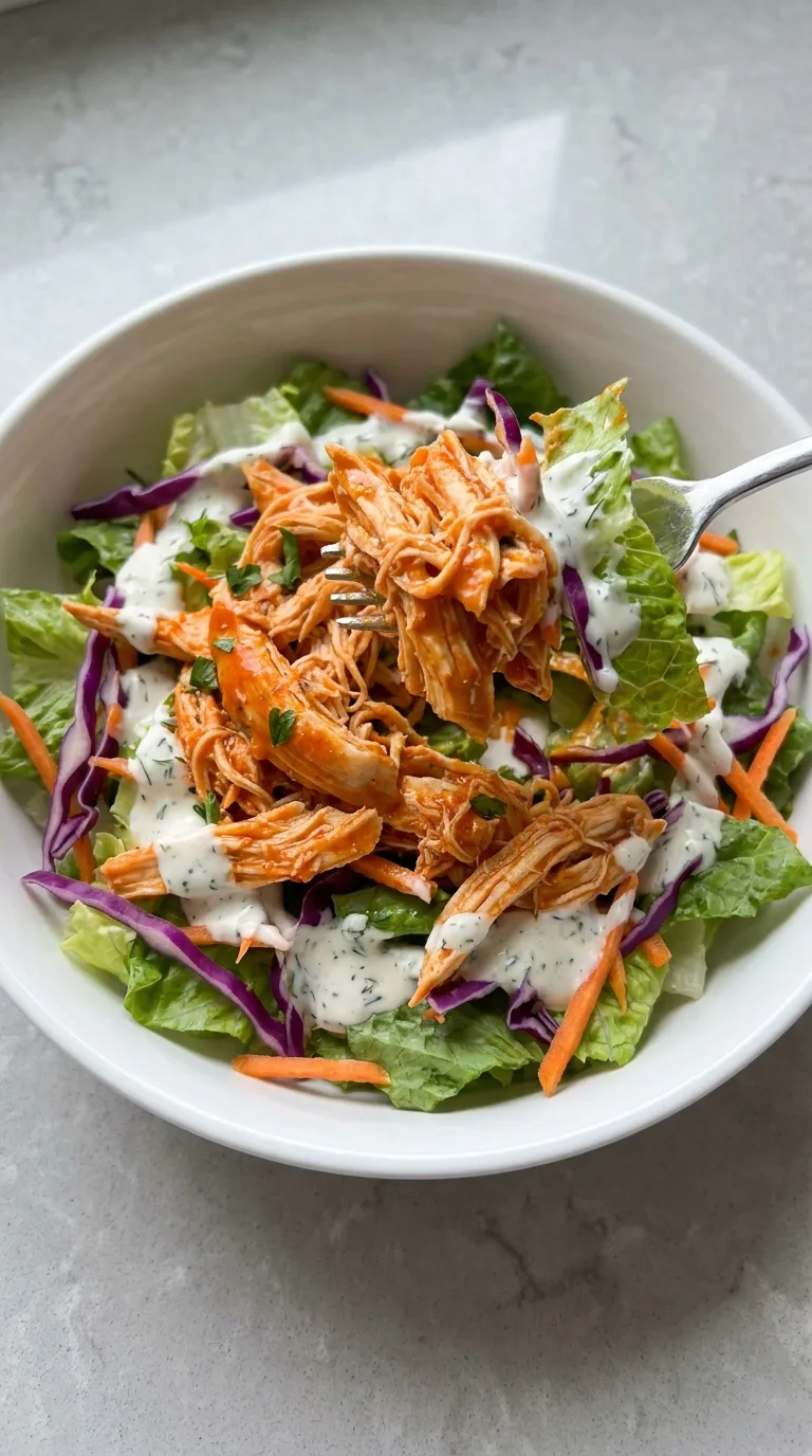 Buffalo Chicken Salad with Creamy Ranch Dressing step Final