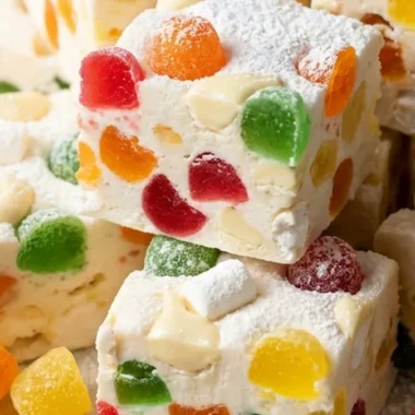 Chewy Jelly Nougat Delights finished recipe