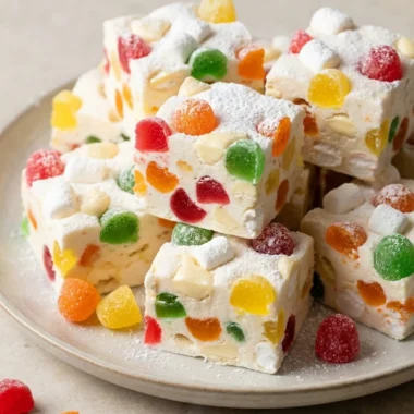 Chewy Jelly Nougat Delights finished recipe
