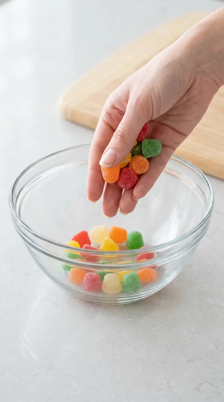 Chewy Jelly Nougat Delights step 1