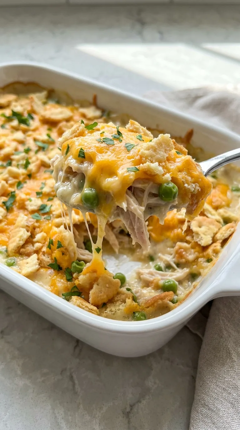 Chicken Casserole with Ritz Crackers step Final