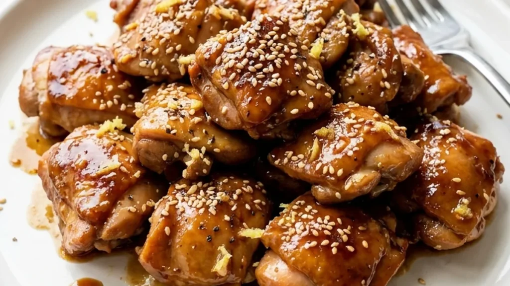 Chicken Teriyaki with Homemade Teriyaki Sauce finished recipe