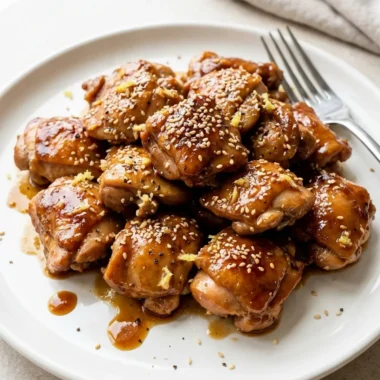 Chicken Teriyaki with Homemade Teriyaki Sauce finished recipe