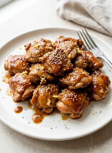 Chicken Teriyaki with Homemade Teriyaki Sauce finished recipe