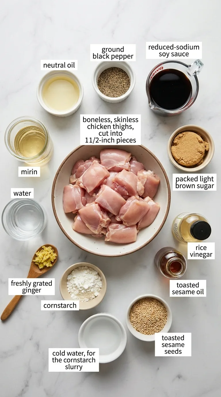 Chicken Teriyaki with Homemade Teriyaki Sauce ingredients