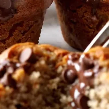 Chocolate Chip Banana Bread Muffins finished recipe