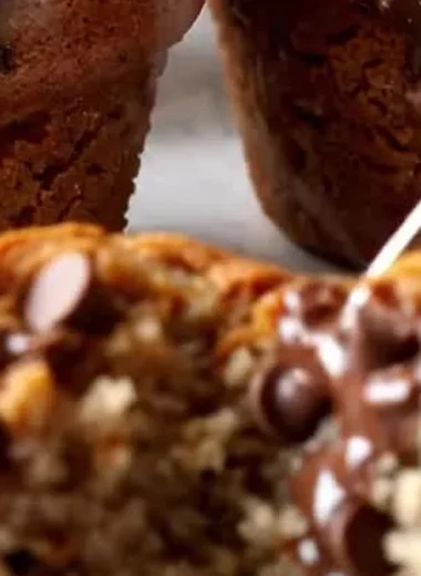 Chocolate Chip Banana Bread Muffins finished recipe