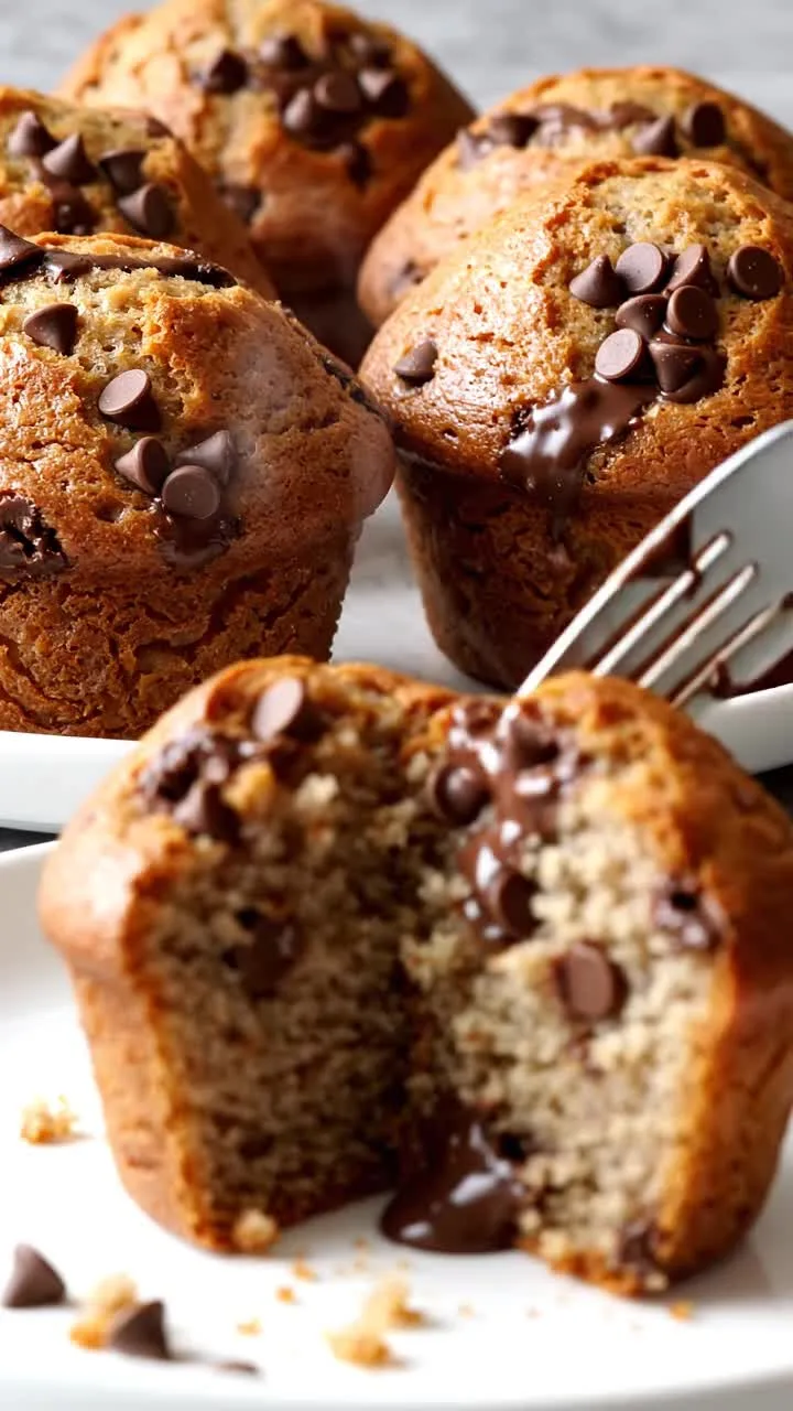 Chocolate Chip Banana Bread Muffins featured image
