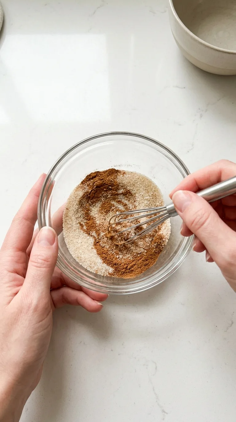 Cinnamon Roll Cake - Ingredients Layout
