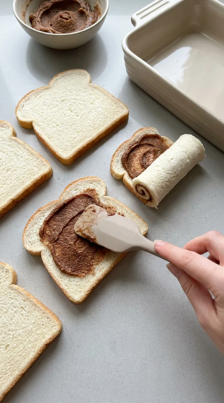Crispy, golden French toast roll-ups coated in cinnamon sugar, looking exactly like mini cinnamon roll sticks. - View 4