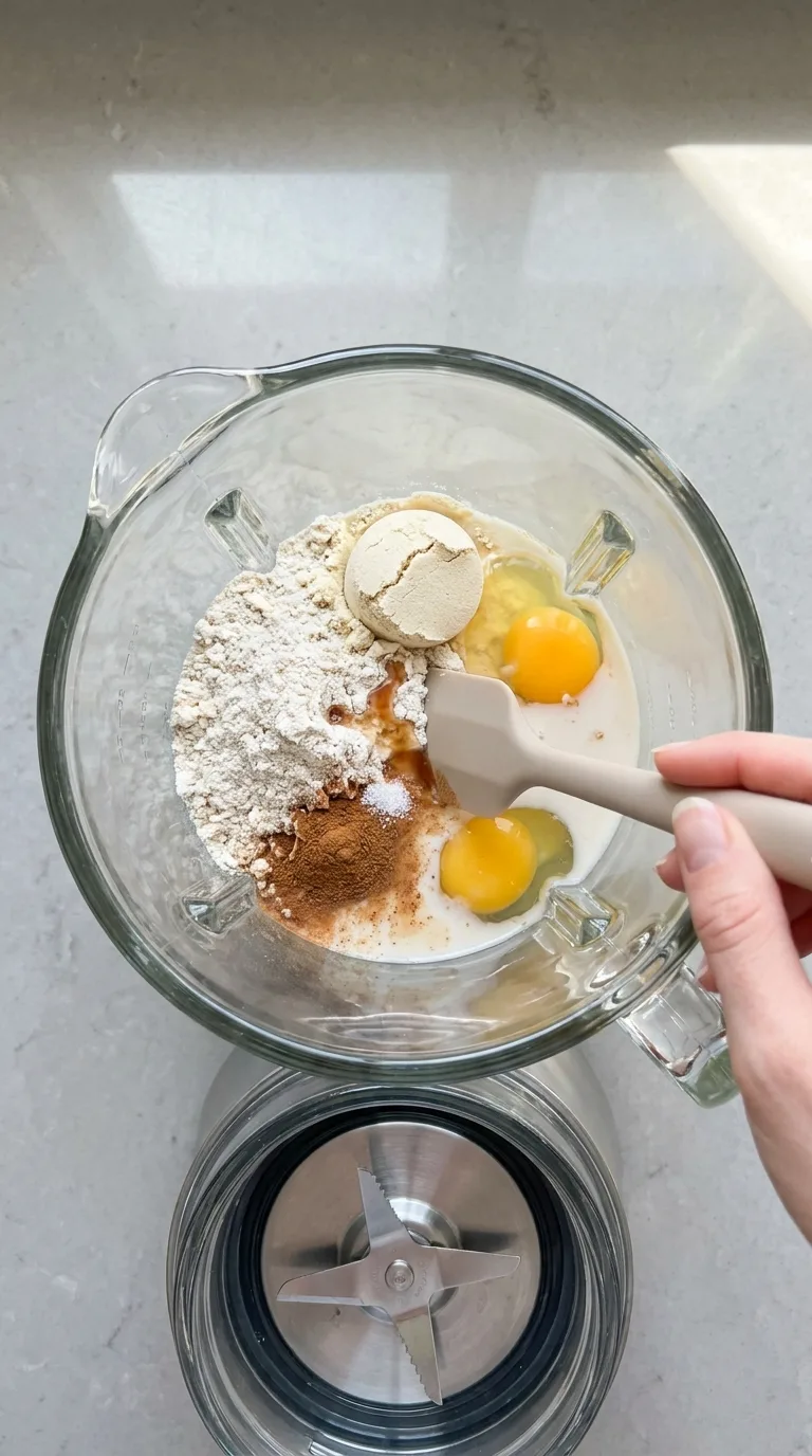 Cinnamon Roll Protein Crepes - Close Up Shot