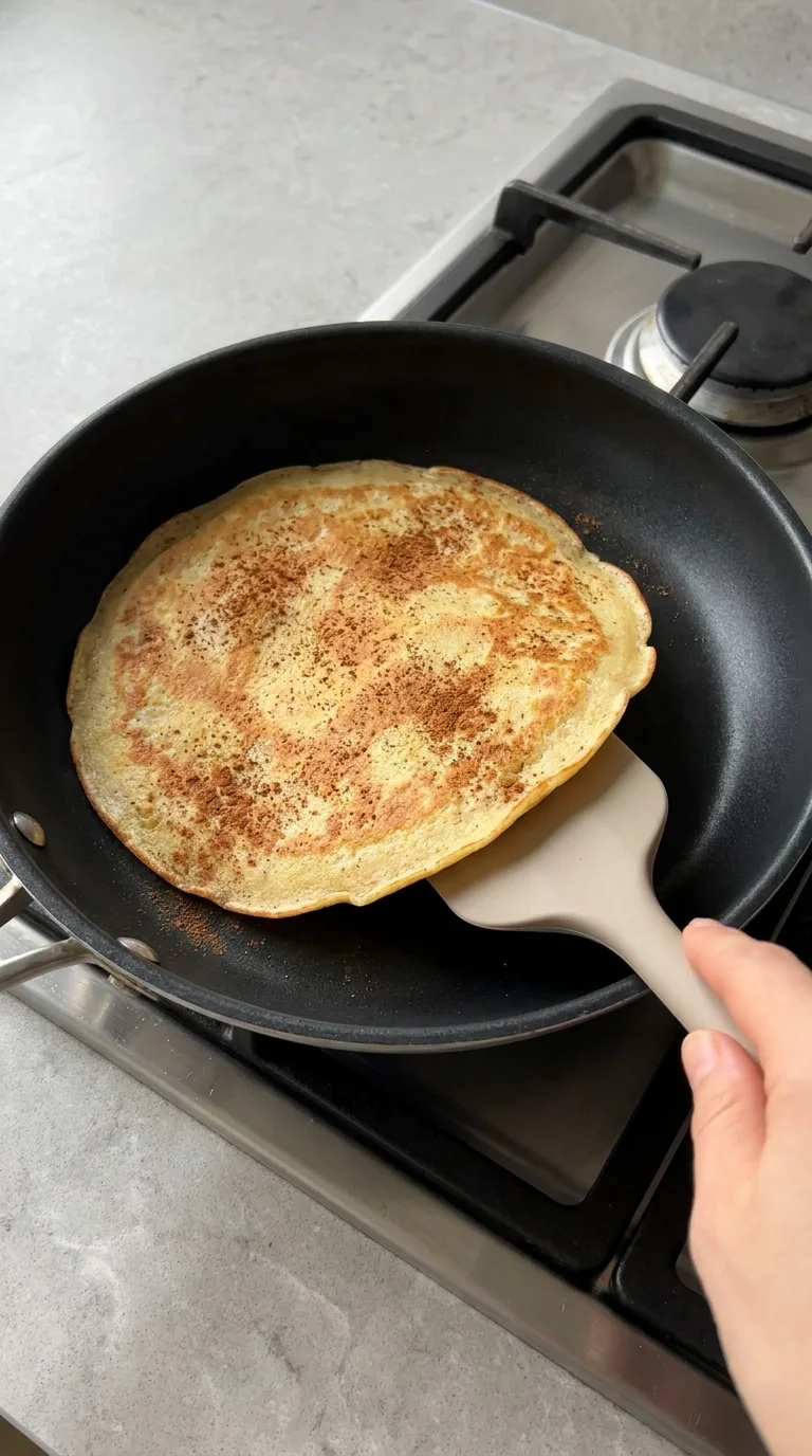 Cinnamon Roll Protein Crepes - Final Result