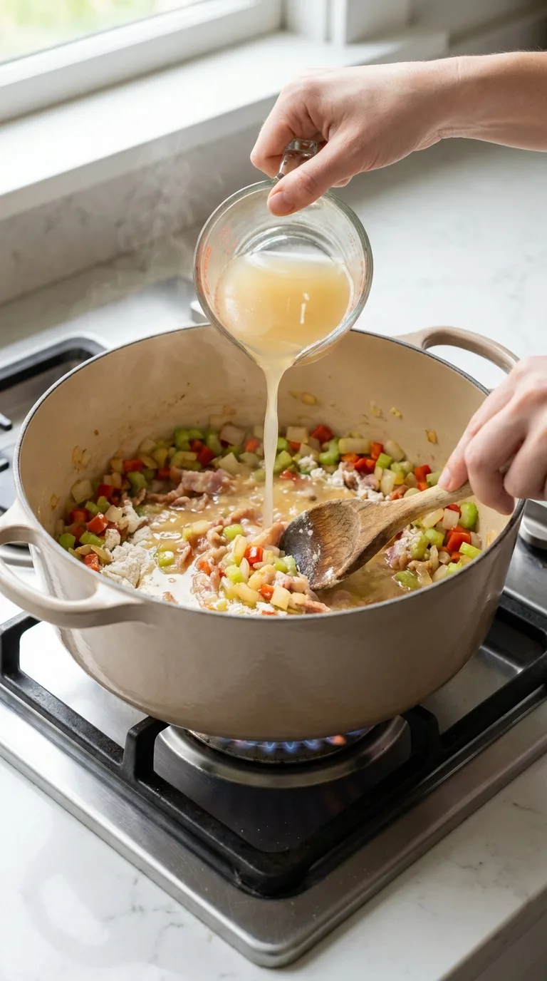Creamy Corn Chowder with Potatoes and Bacon step 6