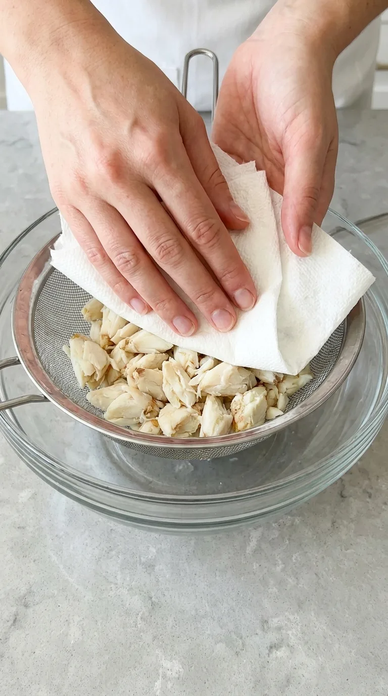 Creamy Crab Salad with Lemon and Fresh Herbs step 1