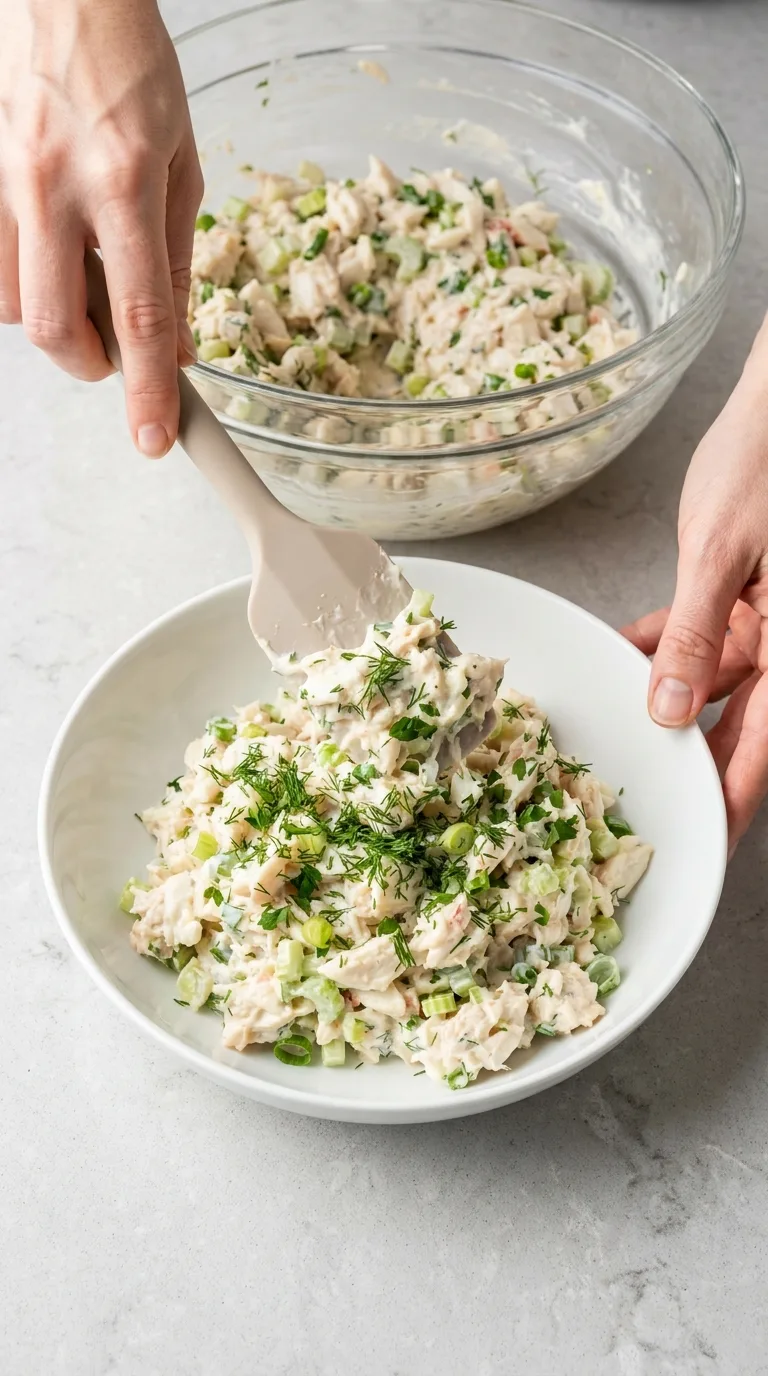 Creamy Crab Salad with Lemon and Fresh Herbs step 10