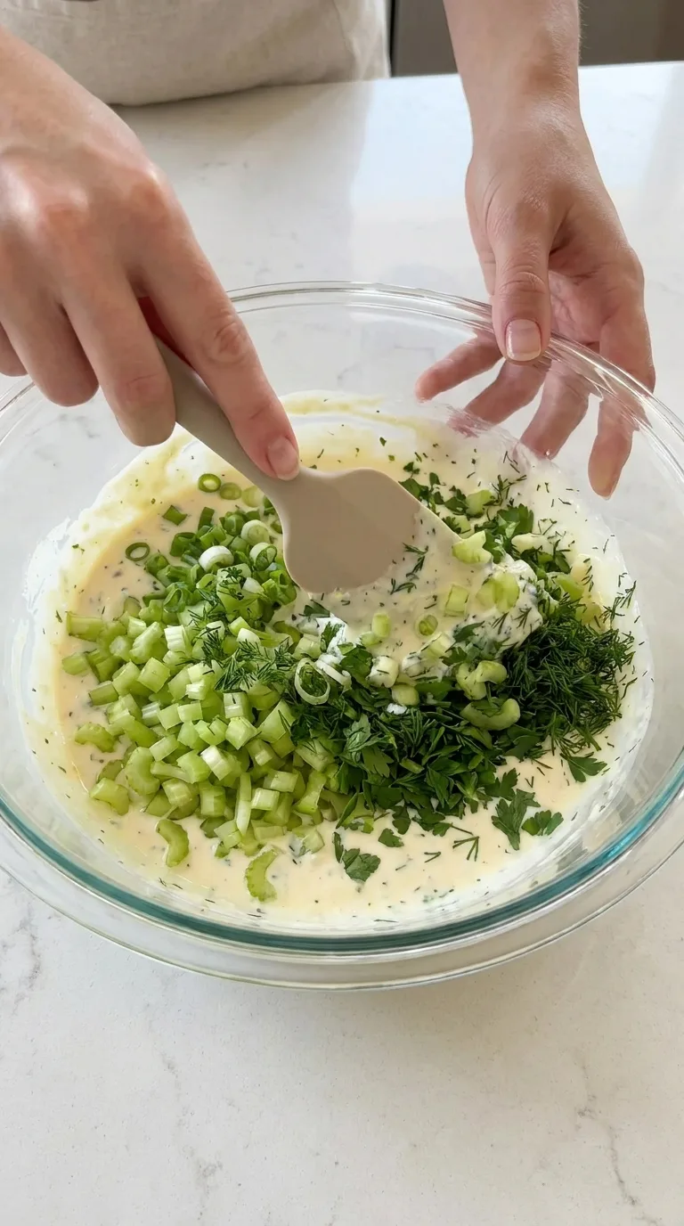 Creamy Crab Salad with Lemon and Fresh Herbs step 4