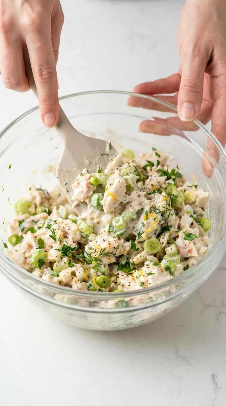 Creamy Crab Salad with Lemon and Fresh Herbs step 9