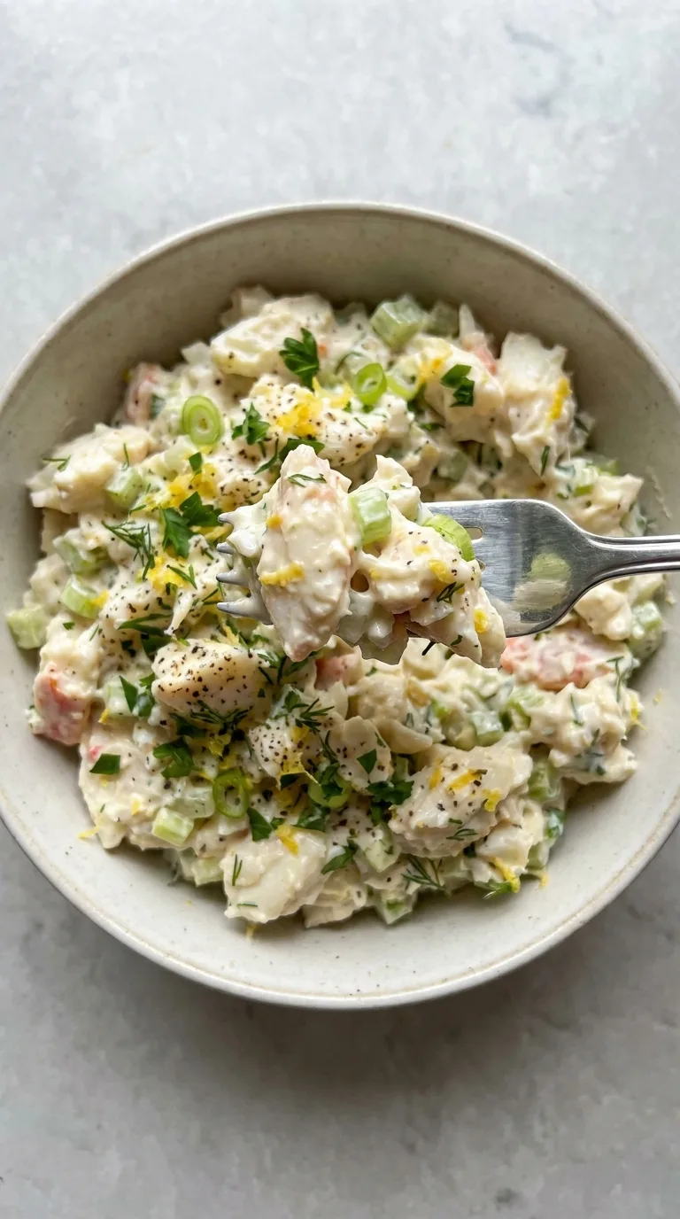 Creamy Crab Salad with Lemon and Fresh Herbs step Final