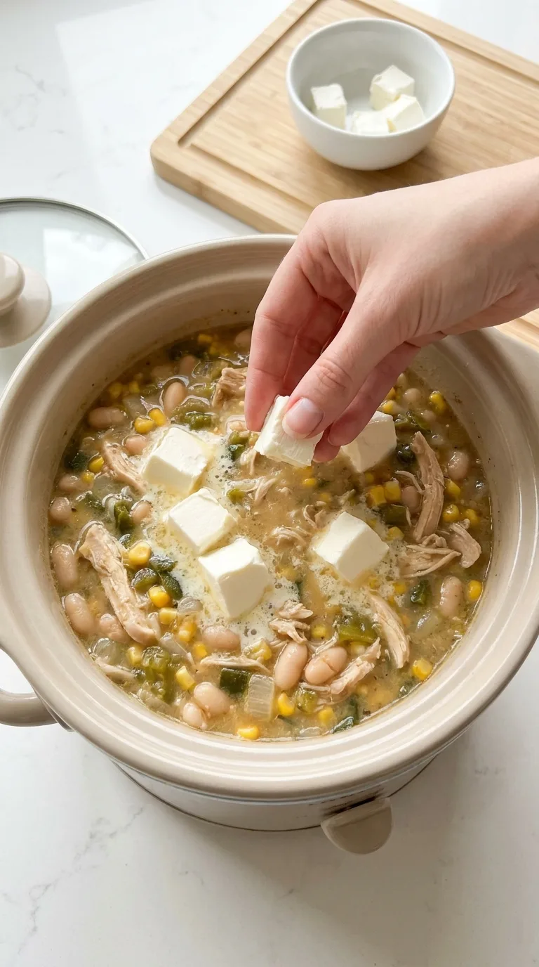 Creamy Crockpot Chicken Chili Delight step 8