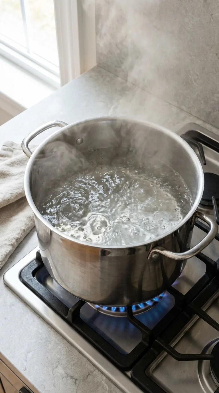 Creamy Garlic Parmesan Pasta step 1