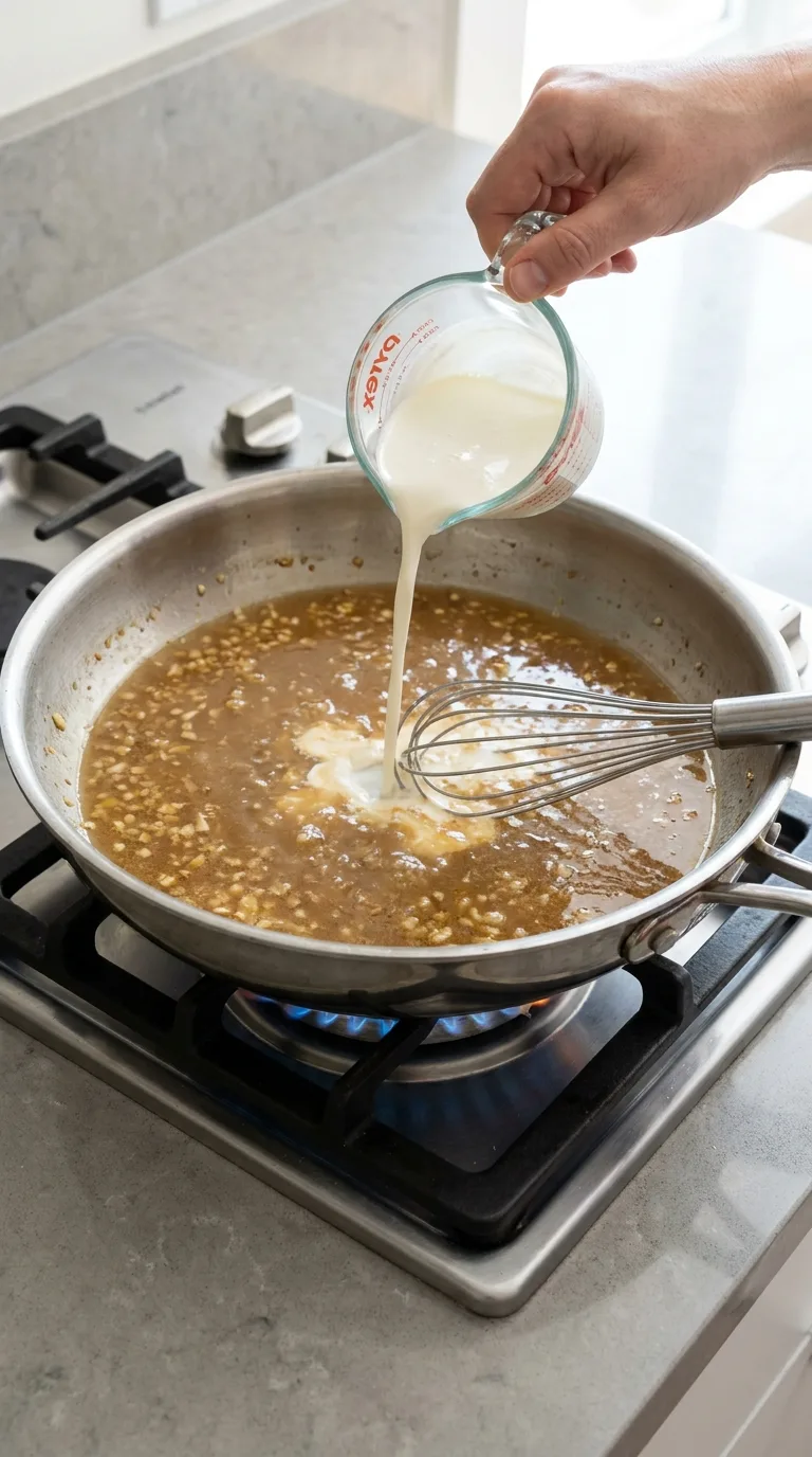 Creamy Garlic Parmesan Pasta step 7
