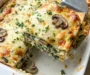 Creamy Spinach & Mushroom Lasagna