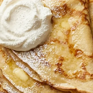 Crepes finished recipe
