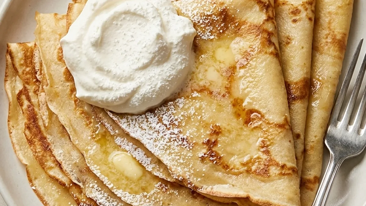 Crepes finished recipe