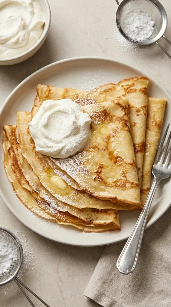 Crepes full finished recipe