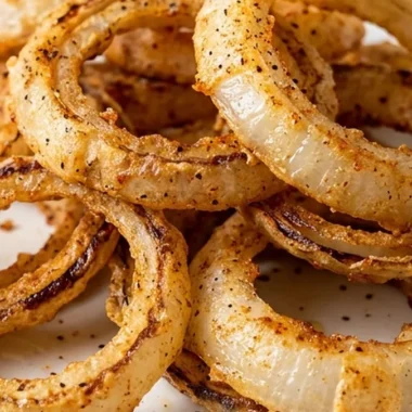Crispy Air Fryer Onions finished recipe