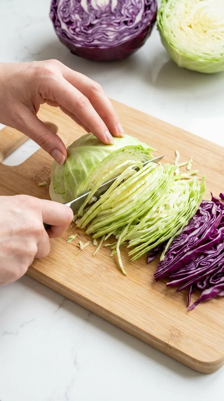 Crispy Cabbage Chicken Salad with Sesame Ginger Dressing step 5