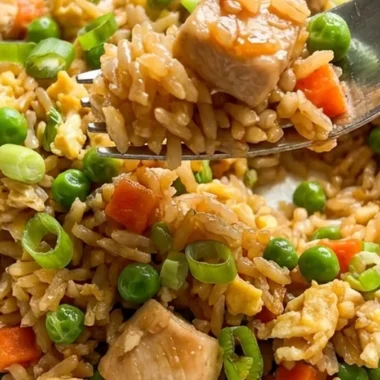 Crockpot Chicken Fried Rice finished recipe