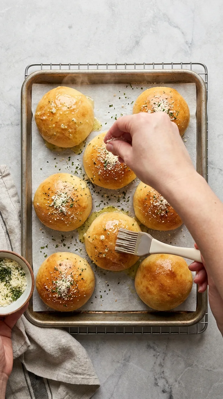 Delicious Garlic Parmesan Cheeseburger Bombs Recipe - Process Step