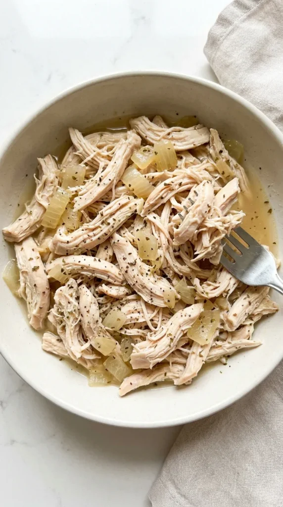 Easy Shredded Chicken full finished recipe