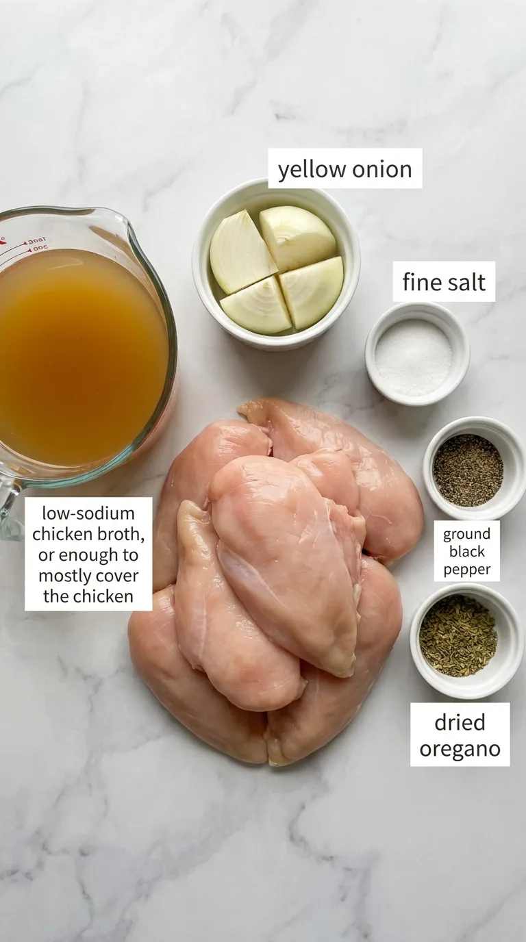 Easy Shredded Chicken ingredients