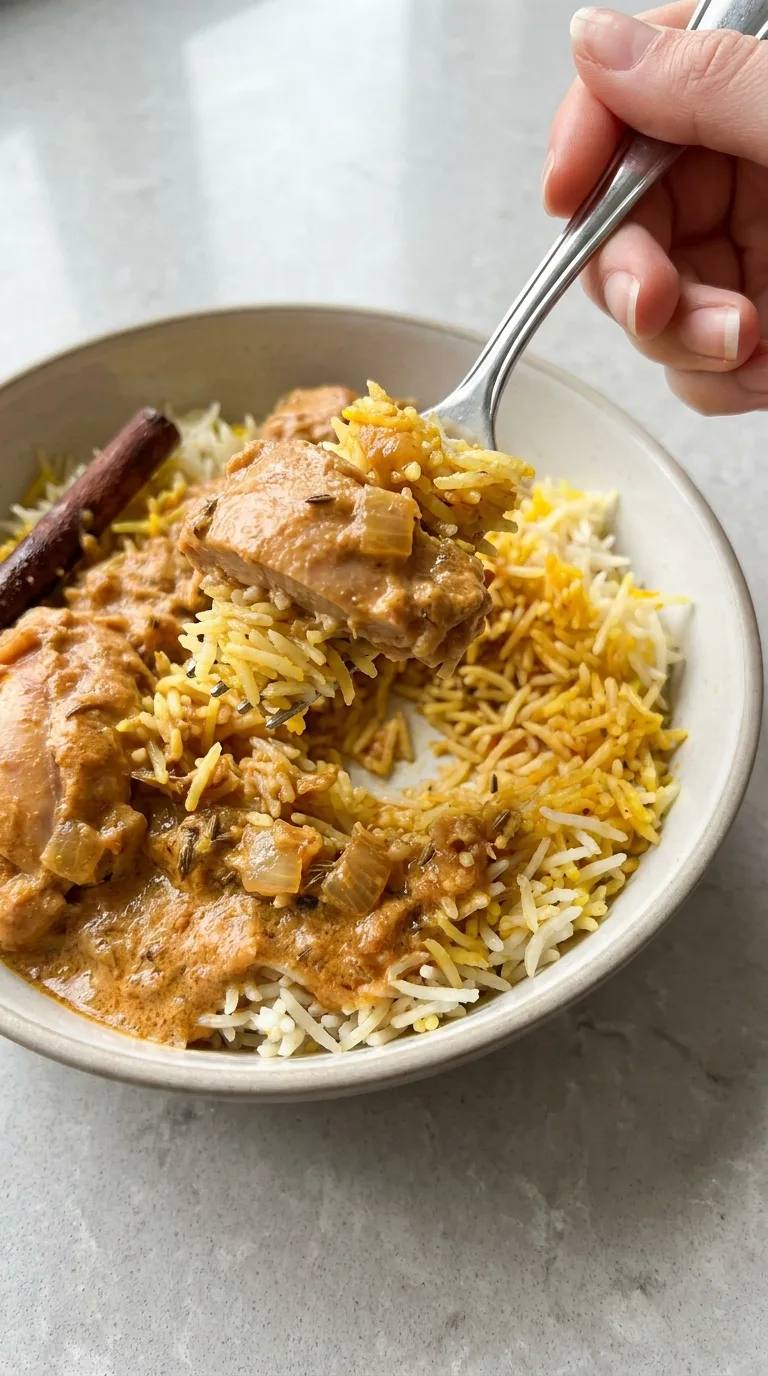 Fragrant Butter Chicken Biryani step Final