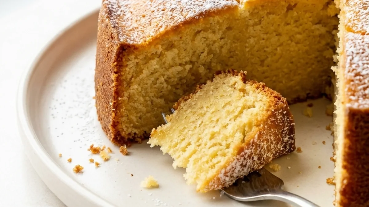 French Butter Cake finished recipe