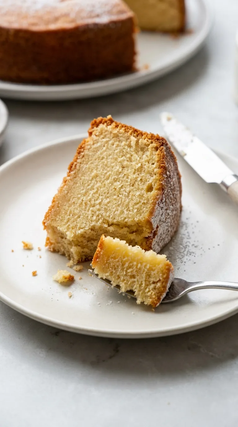 French Butter Cake final dish