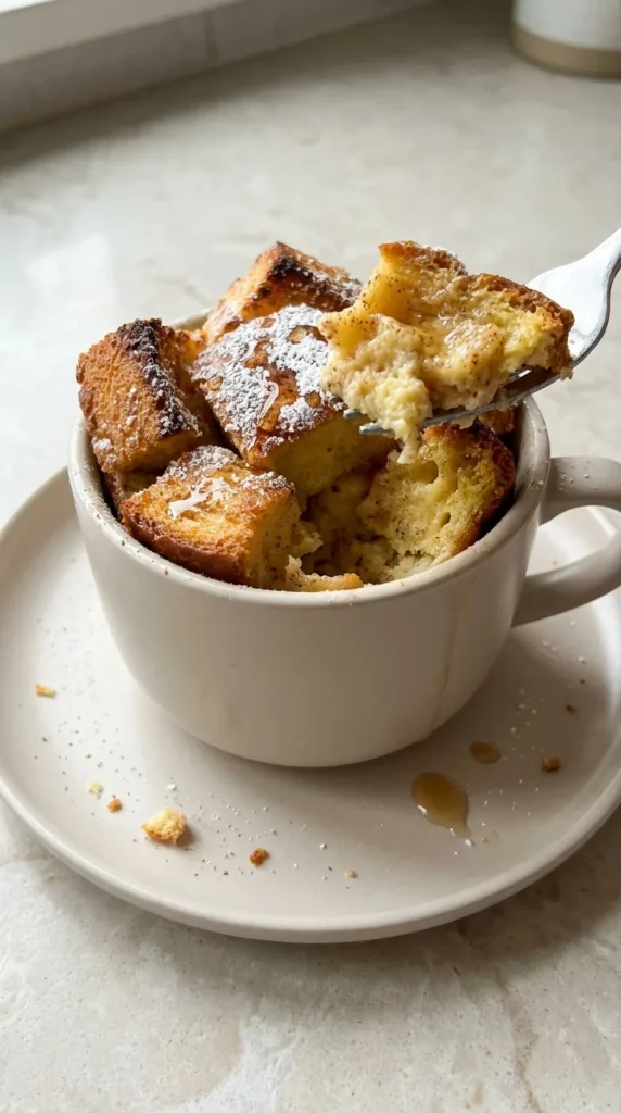 French Toast Mug full finished recipe