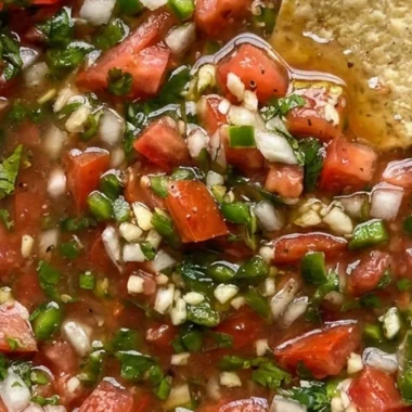 Fresh Homemade Salsa finished recipe