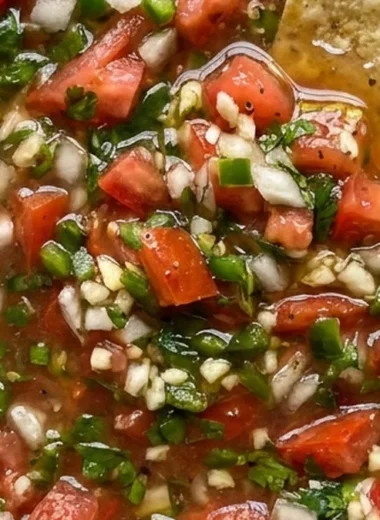 Fresh Homemade Salsa finished recipe