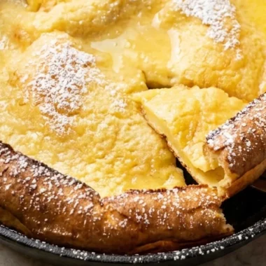 German Pancake finished recipe