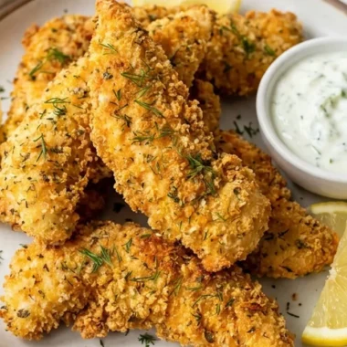 Greek Chicken Tenders finished recipe