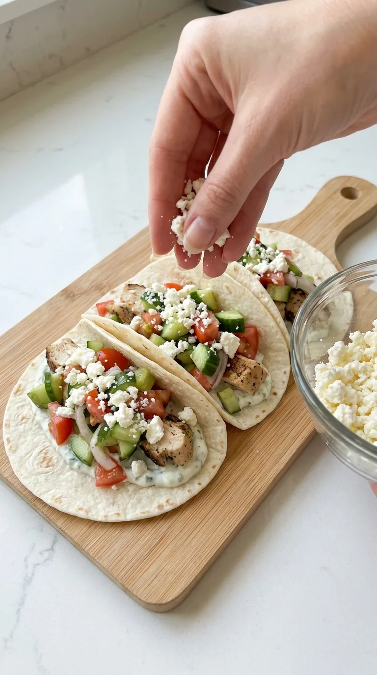 Grilled Mediterranean Chicken Tacos step 12