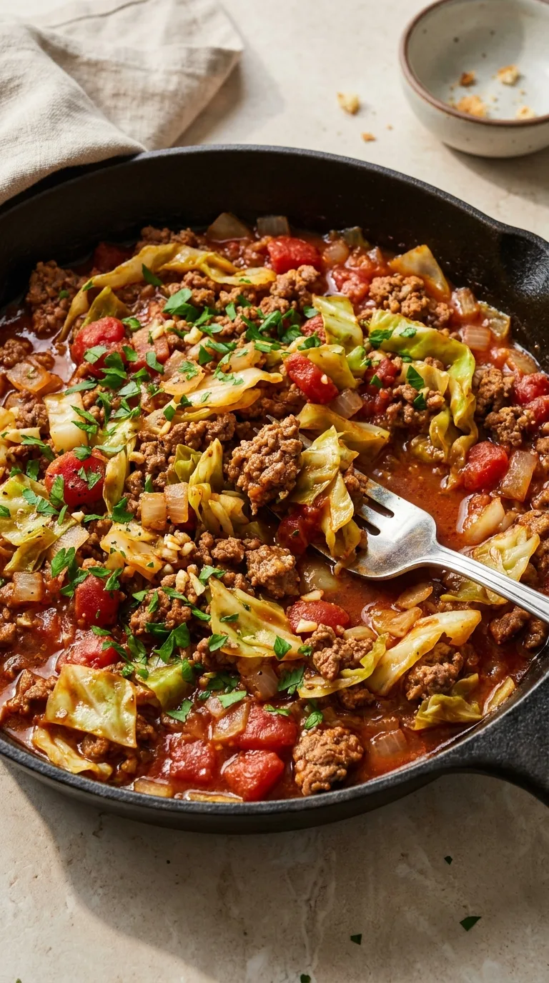 Ground Beef and Cabbage Skillet featured image