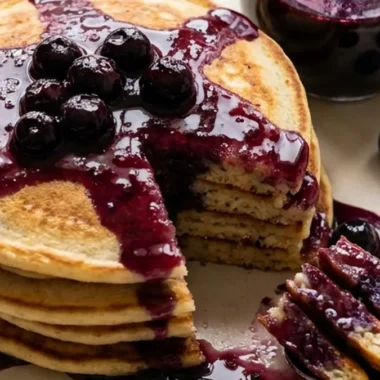 Homemade Blueberry Coffee Syrup finished recipe
