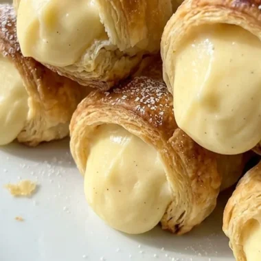Italian Cannoncini Treats with Vanilla Pastry Cream finished recipe