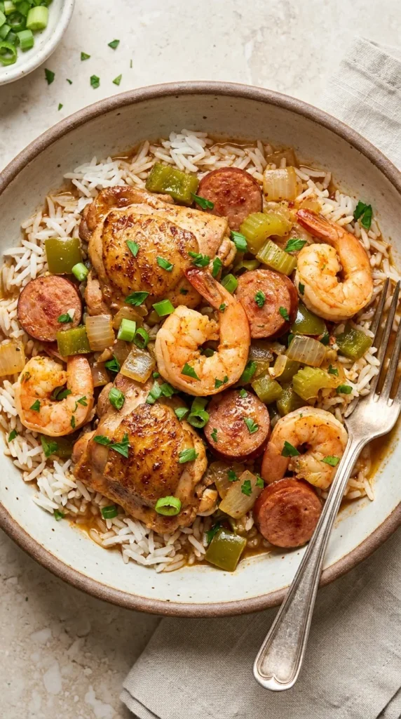 Jambalaya Recipe for Mardi Gras full finished recipe